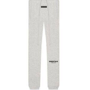 Fear of God Essential light oatmeal Cuffed Sweats (XL)
